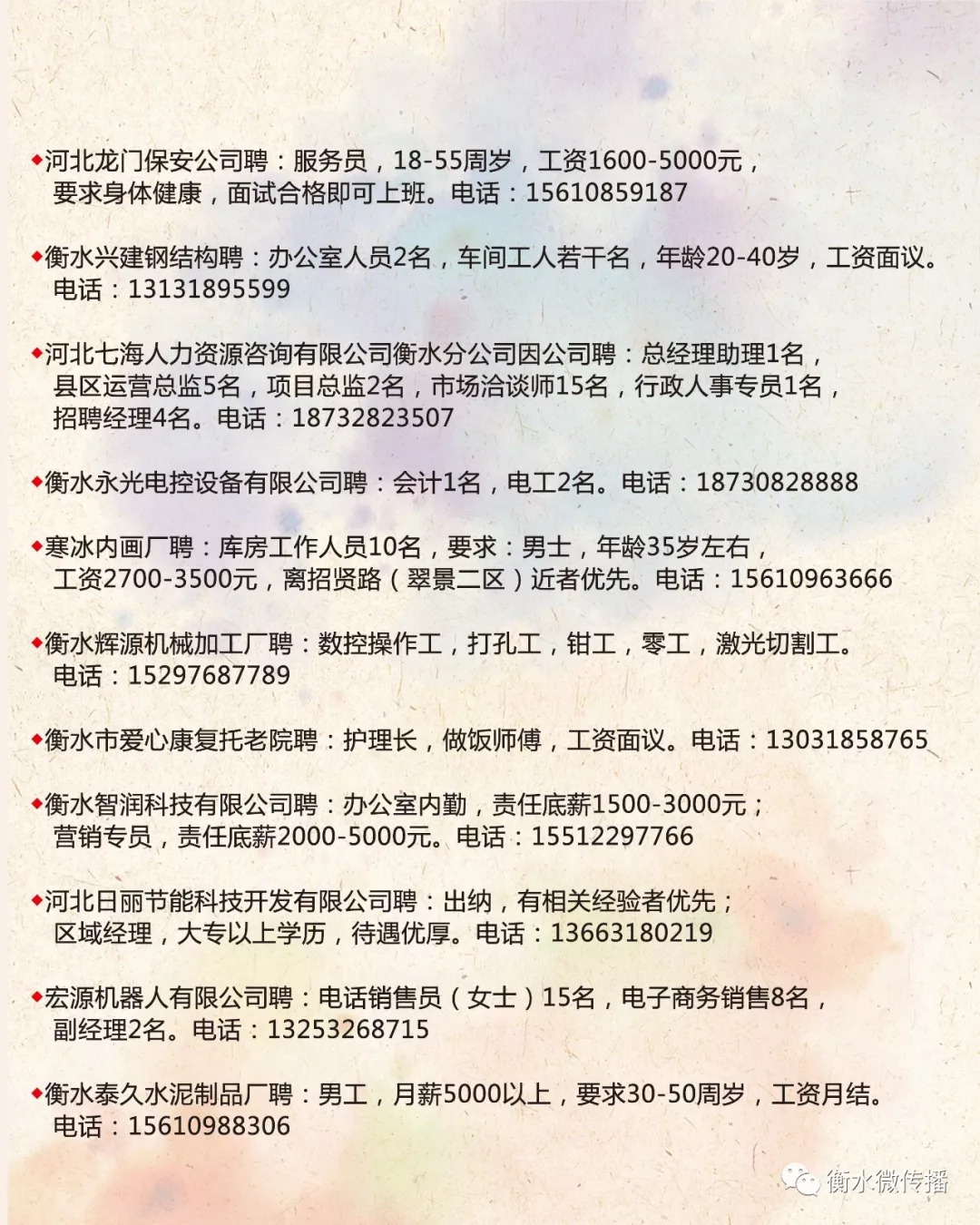 固安最新兼职信息大汇总