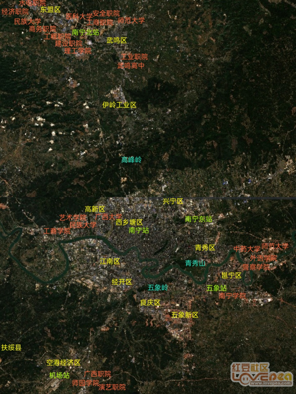 广西最新卫星地图揭示地理魅力与未来发展潜力